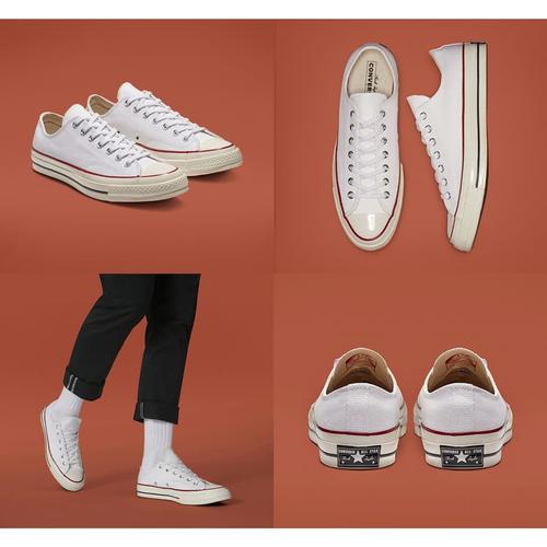 converse chuck low white