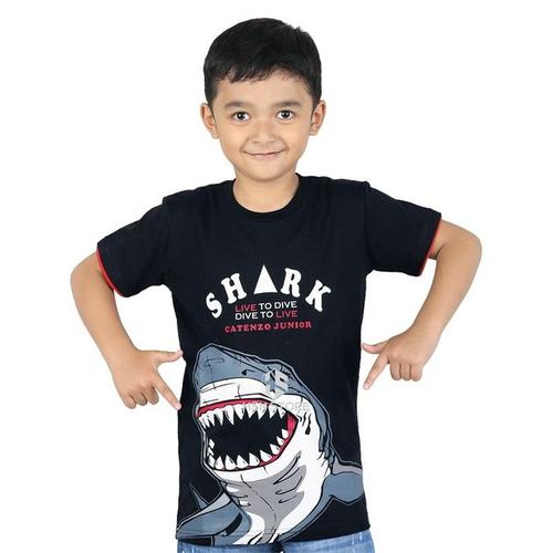 Foto Produk Baju Kaos Bergambar Anak Laki-Laki Umur 2 - 8 Tahun BPS 059-428 Hitam - 2 dari HSN Store