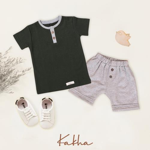 Foto Produk Set Henley Kakha Series (setelan bayi dan anak) - Set Army, XL dari kakhaofficial