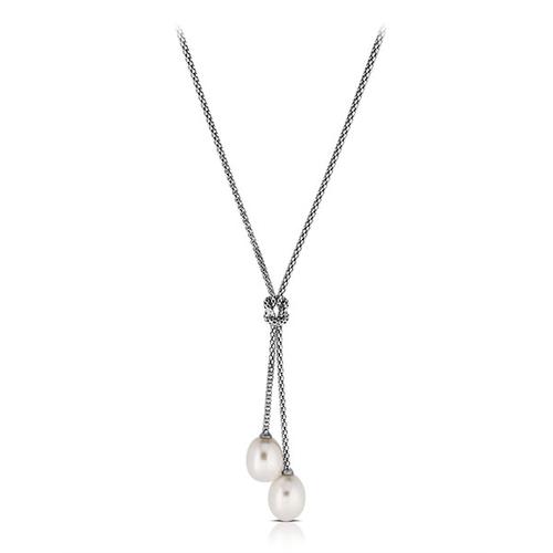 Grand Pearl Silver Necklace 