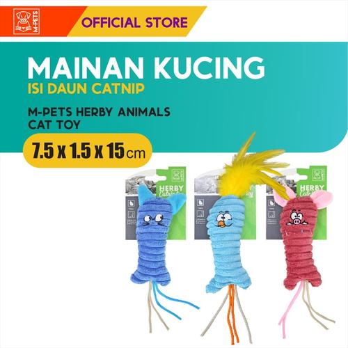 Foto Produk M-Pets Herby Animals Catnip Cat Toy / Boneka Hewan Mainan Kucing dari Olego Official Store
