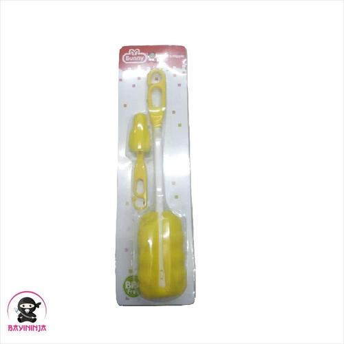 Foto Produk LUSTY BUNNY Bottle Nipple Brush 2 in 1 Sikat Botol Bayi - SK 3011 dari BAYININJA