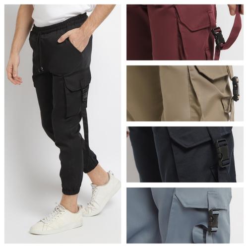 Foto Produk KAYSER ARTHA Celana Hypebeast Celana pria Celana Cargo Jogger Pant - abu-abu, l dari kayser official