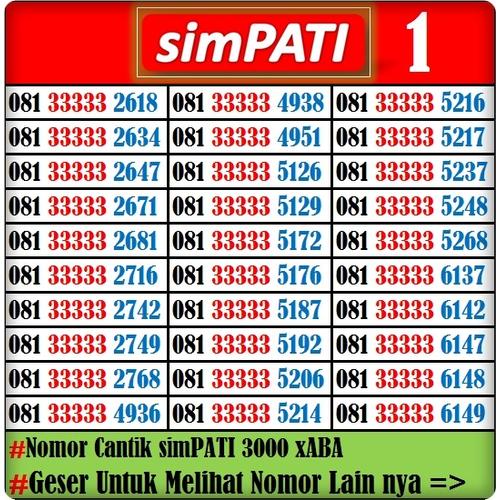Foto Produk Nomor Cantik Telkomsel simPATI 3000 xABA dari Falaky Cell