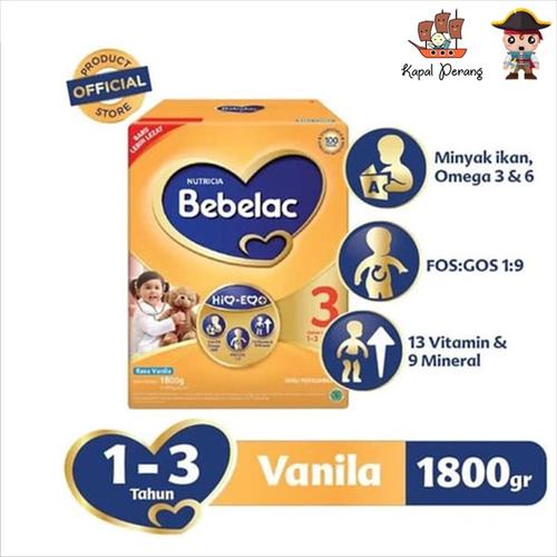 Foto Produk Bebelac 3 1800 gram Vanila dari Kapal Perang