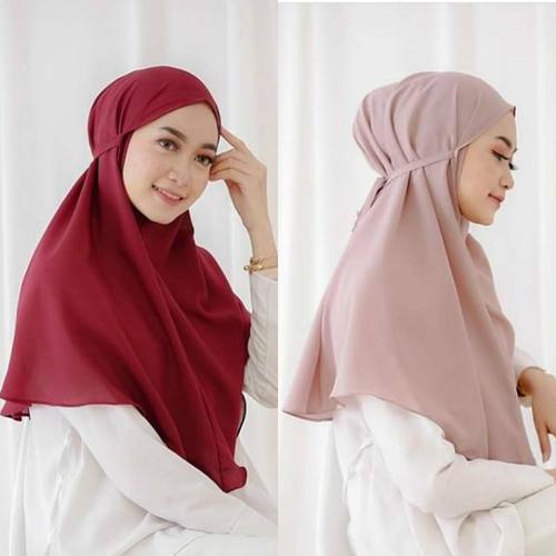 Foto Produk Jilbab instan bergo Maryam diamond Dewasa hijab Khimar non pet - Salem dari Rahayu Official