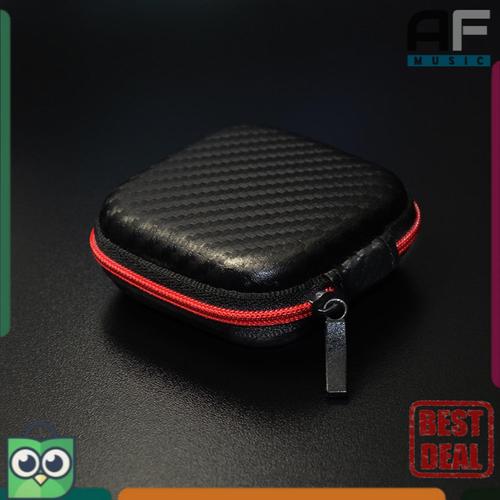 Foto Produk Kotak Case Earphone Knowledge Zenith EVA B001 - KZ Box Earphone HITAM - Hitam Merah dari AF Music Studio