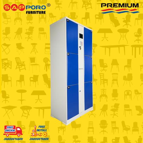 Foto Produk Locker Elektrik / Loker Besi 6 Pintu SAPPORO TOULOUSE dari Sapporo Furniture Online