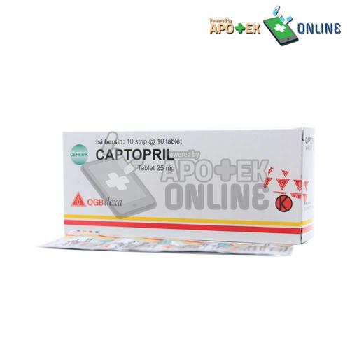 Gambar CAPTOPRIL 25MG 1 STRIP 10 TABLET DEXA dari Apotek Asiyah Martapura Kab. Banjar Tokopedia