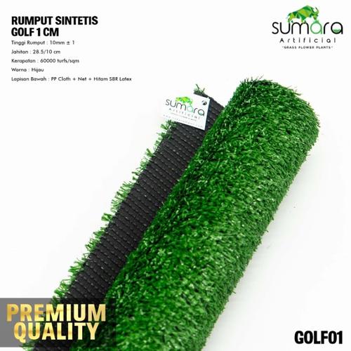 Foto Produk rumput sintetis golf 1 CM PROMO 1x1m,rumput palsu,rumput plastik dari tokorumput