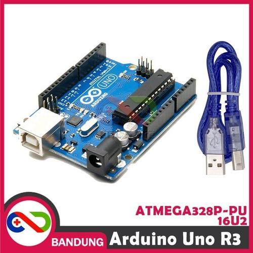 Foto Produk ARDUINO UNO R3 ATMEGA328P ATMEGA 16U2 COMPATIBLE BOARD + USB CABLE dari CNC STORE BANDUNG