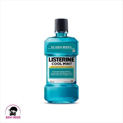 Foto Produk LISTERINE Cool Mint Antiseptic Mouth Wash Obat Pembersih Mulut 250 ml dari BAYININJA