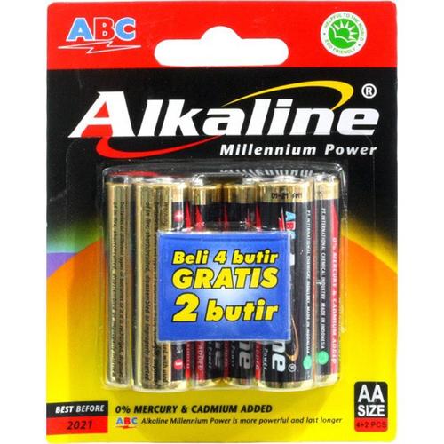 Foto Produk PROMO Baterai AAA ABC Alkaline 6PCS AAA isi 6 LEBIH HEMAT dari ElectricalMART ID