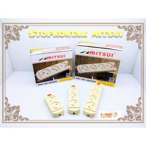 Foto Produk MITSUI STOP KONTAK GEPENG 4 Lubang Kuningan SNI GROSIR dari ElectricalMART ID