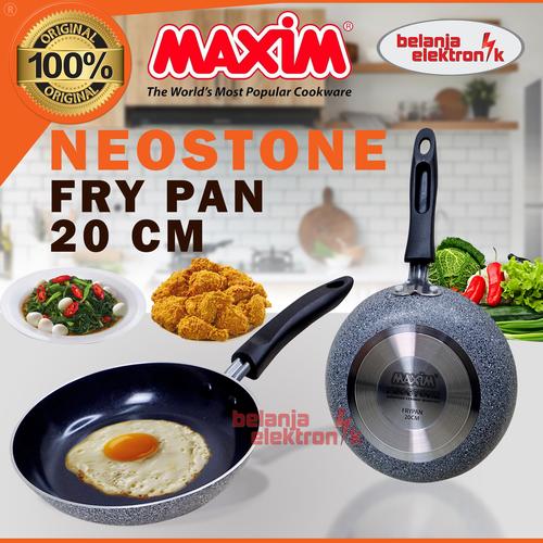 Gambar FRYPAN TEFLON WAJAN PENGGORENGAN MAXIM NEOSTONE 20 CM dari Belanja Elektronik Jakarta Barat Tokopedia