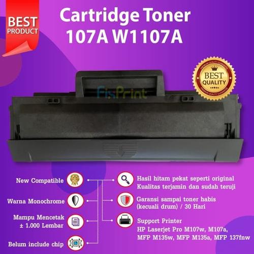 Jual Toner Compatible HP 107A W1107A Printer Pro M107w M107a MFP M135w ...