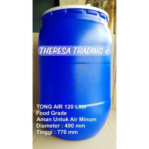 Jual Tong Gentong Air 120 Liter Water Barrel With Cover Food Grade 100 New Kota Bandung Theresa Trading Tokopedia