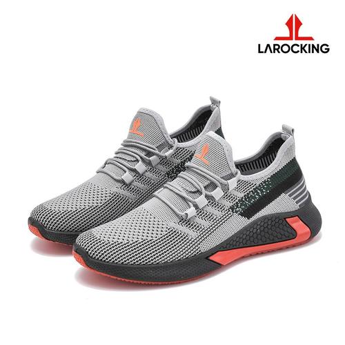 Foto Produk Larocking - Vortex Abu | Sepatu Sneakers Running Gym Shoes Sports - Abu, 39 dari Larocking