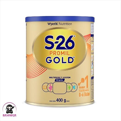 Foto Produk S26 PROMIL Gold 1 Susu Formula Bayi 0 to 6 Bulan Tin 400 g dari BAYININJA