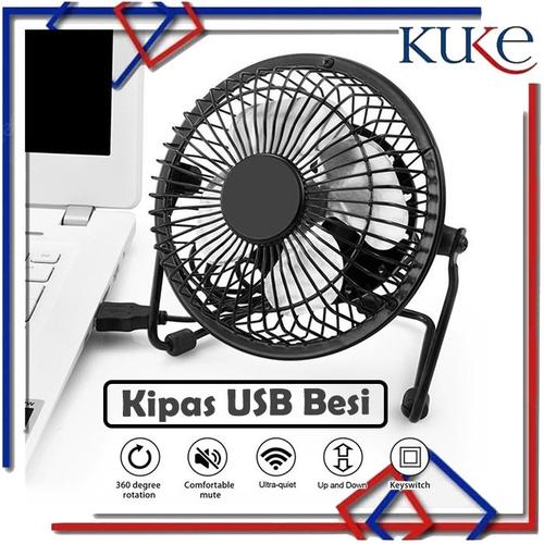 Gambar Kipas Angin Usb Besi Portable Besi/Kipas Angin Portable/Kipas Besi - BESI HITAM dari KUKE Kab. Tangerang Tokopedia
