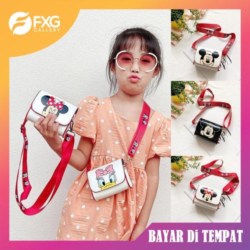 Gambar Tas Anak Kartun karakter Pesta Tas Selempang Perempuan Wanita TA04 - Minnie Putih dari FXG GALLERY Kota Depok Tokopedia