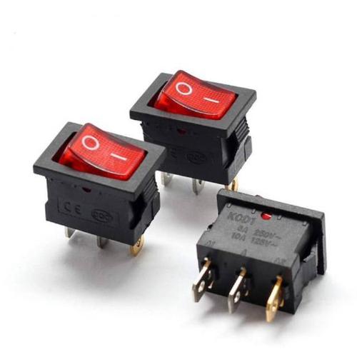 Foto Produk Saklar Switch ON OFF KOTAK Kecil 3 PIN + Lampu Merah dari ElectricalMART ID