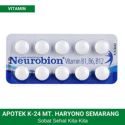 Jual Neurobion 250 Putih Strip 10 Tablet / Vitamin Neurotropik B1 B6