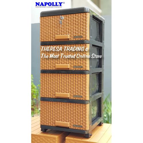 Jual LEMARI NAPOLLY CONTAC SUSUN 4 DESIGN MINIMALIS KUNCI LACI 4 BUAH ...