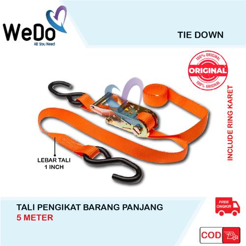 Jual Tie Down Tali Pengikat Barang Ikat Motor Ratchet Pompa Panjang 5m Kota Bandung Wedo Bdg Tokopedia