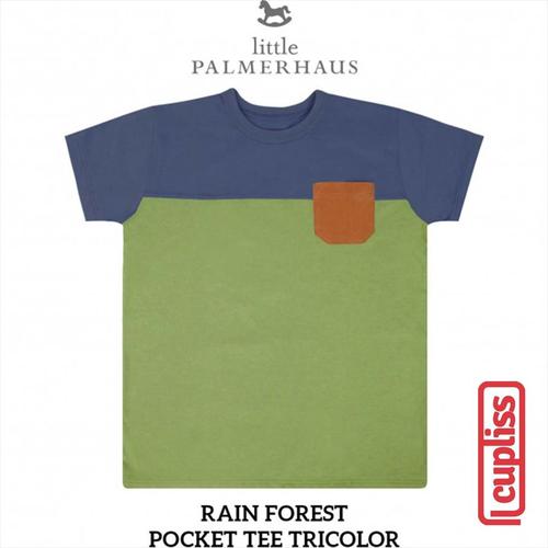 Foto Produk Little Palmerhaus Pocket Tee Tricolor Kaos Oblong Anak Rain Forest - 6 Years dari Cupliss