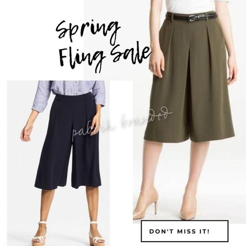 Jual pabrik branded uniqlo gaucho pants 