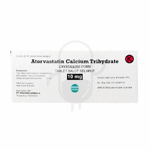 Gambar ATORVASTATIN CALCIUM TRIHYDRATE PRATAPA 10 MG BOX 30 TABLET dari Apotek Jihan Farma Kota Bekasi Tokopedia