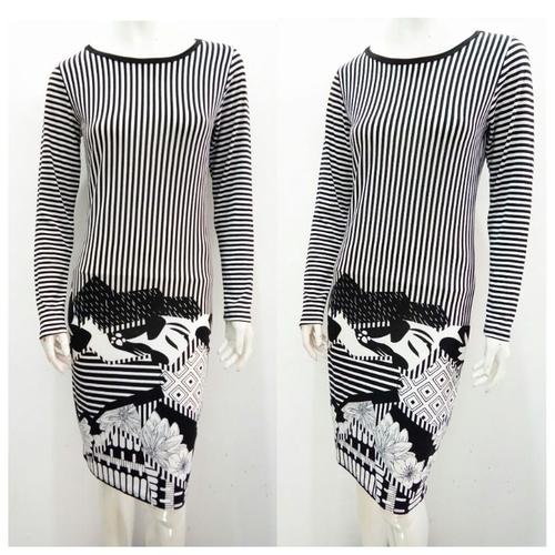 Jual Lularoe Midi Dress Salur DW039 - S 