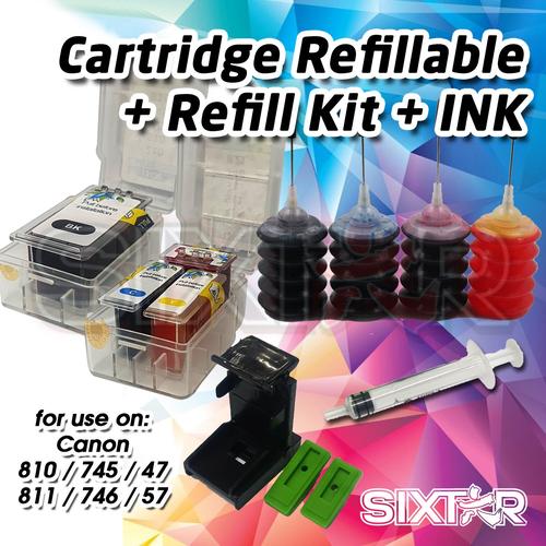 RefillKit INK Refillable Cartridges 810 
