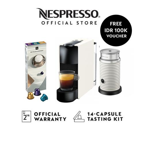 Promo Nespresso Essenza Mini White + Aeroccino White + 30 Capsules - Kab.  Bogor - Nespresso Official Store | Tokopedia