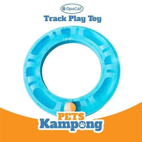 Foto Produk Mainan Kucing Opocat Track Play Toy bola circuit roller - Biru Muda dari Pets Kampong