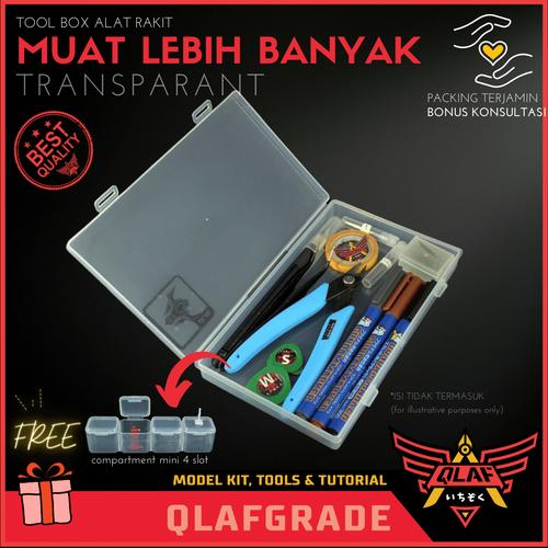 Gambar TOOL BOX ALAT RAKIT - KOTAK PENYIMPANAN TRANSPARANT model kit gundam dari Wahkhilaf Kota Surabaya Tokopedia