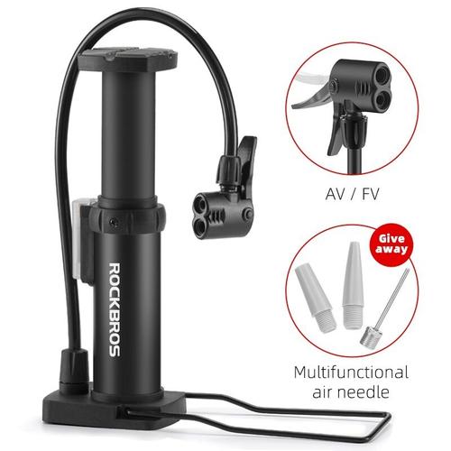 Gambar ROCKBROS 4522L Pompa Sepeda Portable 80 PSI Pentil Kecil Besar AV/FV - Black dari Maxxiebike Jakarta Utara Tokopedia