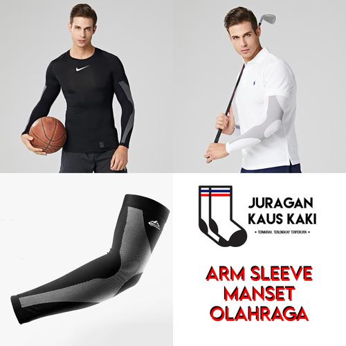 Gambar Arm Sleeve Manset Olahraga Pria Sarung Tangan Kaus Lengan Sepeda - Putih dari Juragan kaus kaki Jakarta Barat Tokopedia