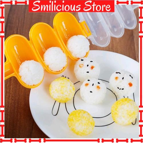 Foto Produk RICE BALL SHAKER BENTO / CETAKAN NASI BULAT BOLA GULUNG PLUS CENTONG dari Smilicious Store