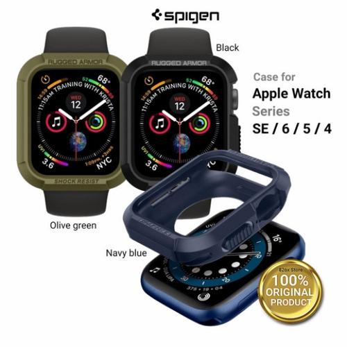 Jual Case Apple Watch 44mm 40mm 6 5 4 SE SPIGEN Rugged Armor Casing Soft -  Olive Green, 44mm - Jakarta Barat - cv_Sinarpuspita | Tokopedia