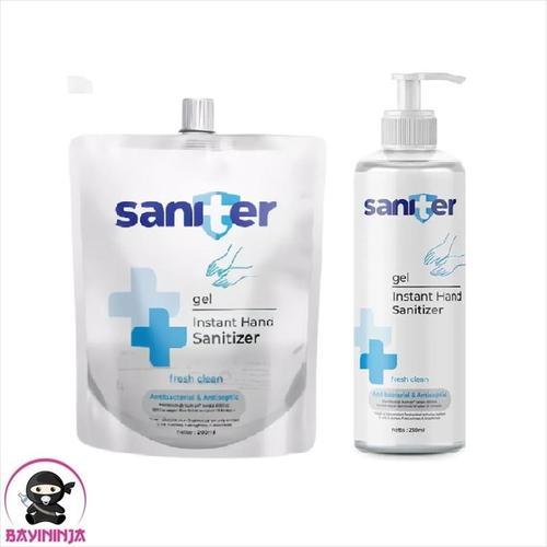 Gambar SANITER Hand Sanitizer Fresh Clean Gel - Pouch 200 ml dari BAYININJA Tokopedia