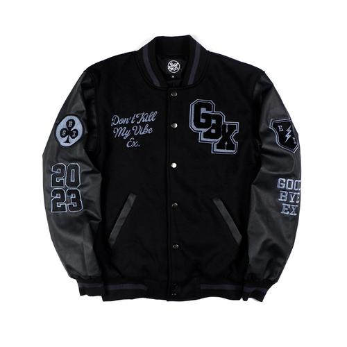 Gambar GOOD BYE EX - Varsity Killing Vibe Black - M dari Good Bye Ex Kota Bandung Tokopedia