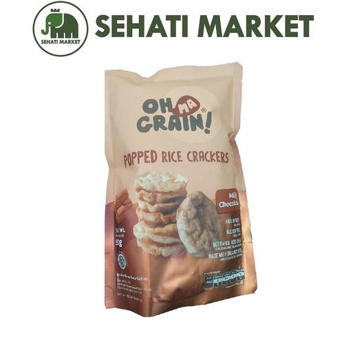 Foto Produk OH MA GRAIN POPPED RICE CRACKERS MILKY CHOCOLATE 50g dari SEHATI MARKET