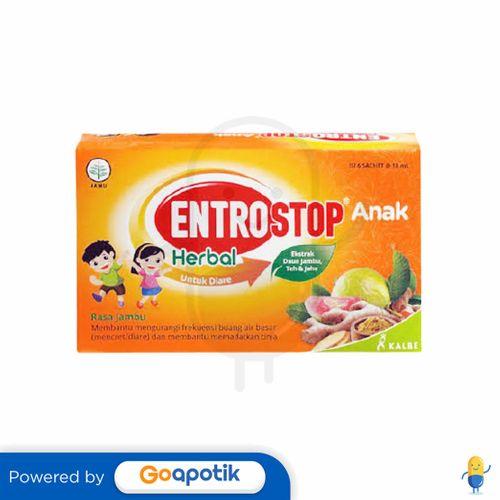 Gambar ENTROSTOP HERBAL ANAK CAIR 6 ML BOX 6 SACHET dari Apotek Ndang Sehat Kab. Malang Tokopedia