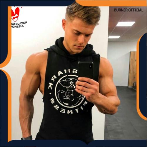 Jual Singlet HOODIE BIG LOGO GYMSHARK 