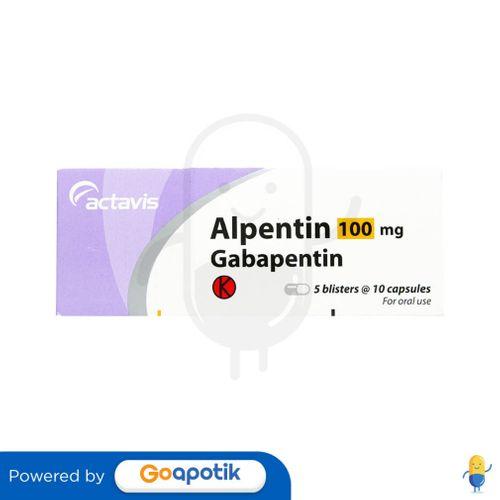 Gambar ALPENTIN 100 MG BOX 50 TABLET dari Apotek Madani Farma Bekasi Kab. Bekasi Tokopedia