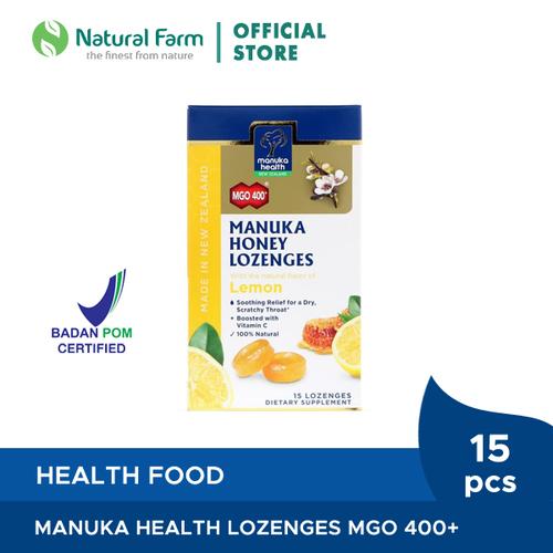 Foto Produk Manuka Health MGO 400+ With Lemon Lozenges dari Natural Farm