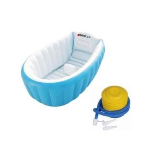Foto Produk GREEN Paket Intime Baby Bath Tub / Bak Mandi Bayi + BONUS POMPA - PINK dari Green Storage Official