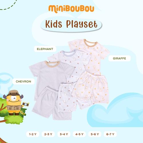 Foto Produk MINIBOUBOU Unisex Short Playset Safari - Elephant, M (1-2Y) dari ARDENLEON